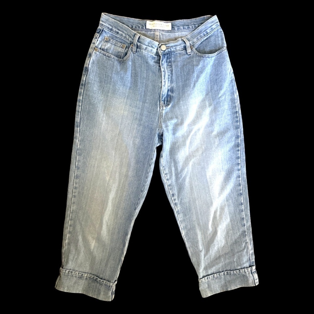 Women’s Mountain Lake Jean Company Light Wash High Waist Capri Size 10